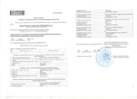 Пример листа записи ЕГРЮЛ (без смены налоговой)