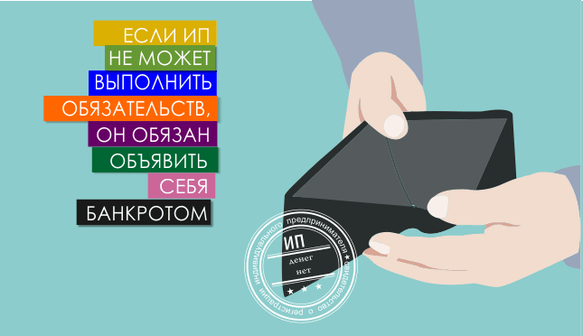 Если ИП не может выполнить обязательств, он обязан объявить себя банкротом