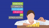 Изменена стоимость получения сведений из ЕГРЮЛ и ЕГРИП