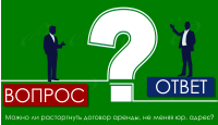 Можно ли расторгнуть договор аренды, не меняя юр. адрес?